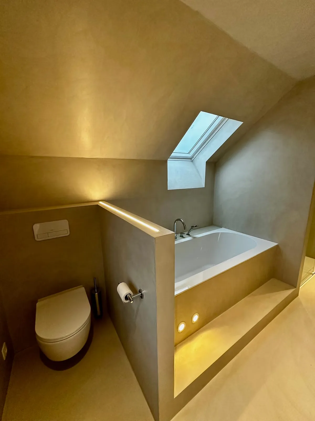 Salle de bain en béton ciré à Metzert, vue 3