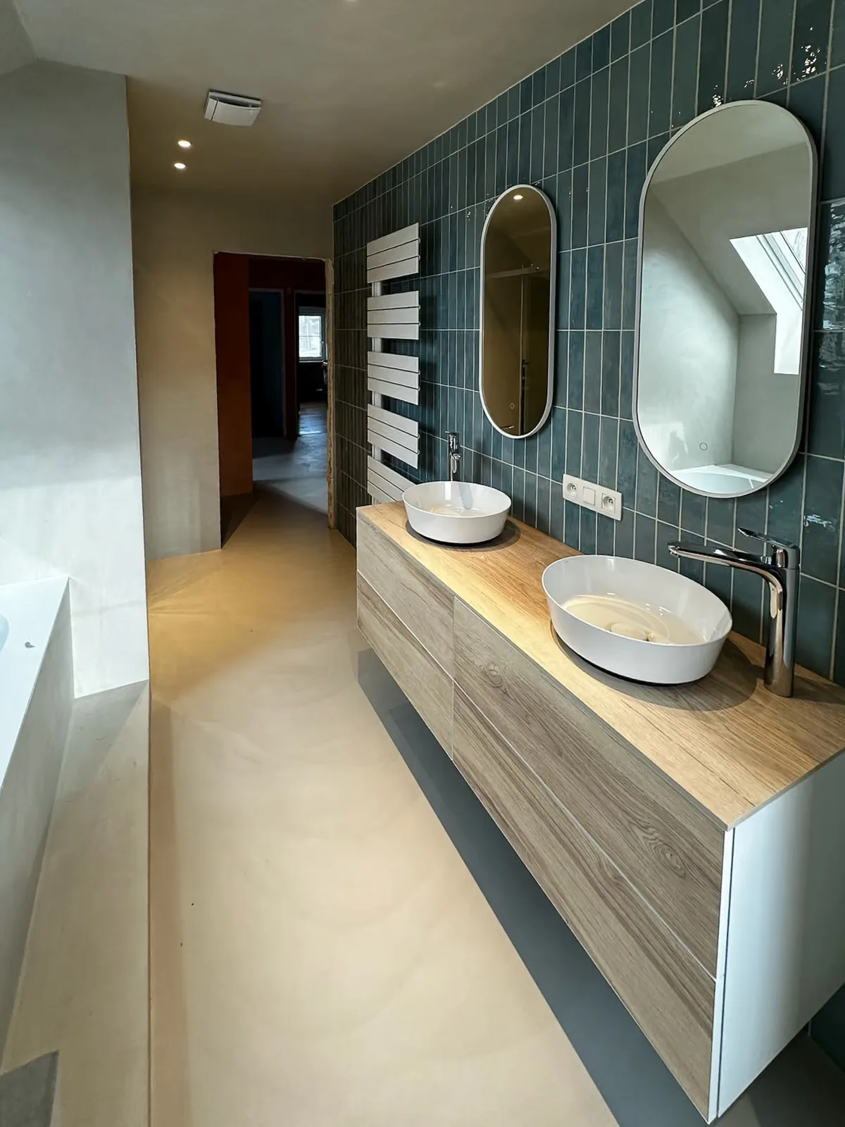 Salle de bain en béton ciré à Metzert, vue 6