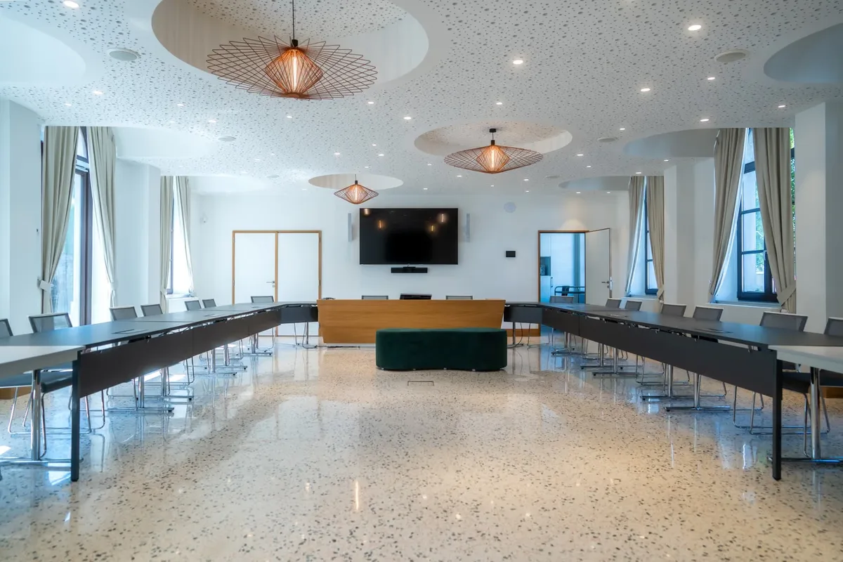 Sol en terrazzo au bâtiment communal de Nassogne, vue 5